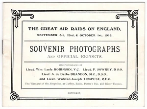 [Zeppelin] The Great Air Raid on England, Sept 3rd, 1916 [23rd, and 1st Oct] - Imagen 1 de 6