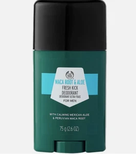 The Body Shop Maca Root Aloe Fresh Kick Deodorant for Men Feel and smell your - Picture 1 of 3