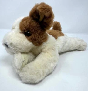 TY Beanie Buddy Parches Colocación Cachorro Perro Peluche Crema y Marrón 1995 Raro - Imagen 1 de 5