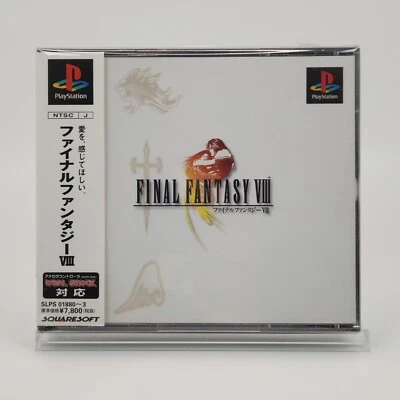 Final Fantasy VIII 8 Squaresoft PS 1 Games w/Obi NTSC-J Sony Playstation 1 Japan - Image 1 of 4