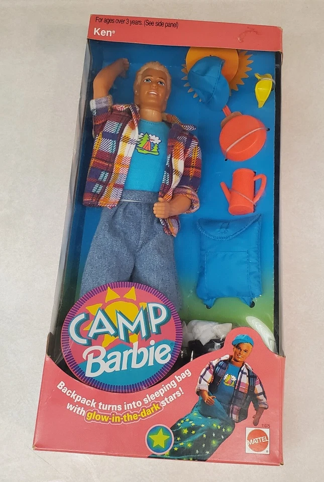 Muñeca Camp Barbie Ken Mattel 1993 NUEVA EN CAJA Foto 1 de 4