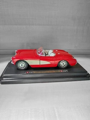 Modellauto von Burago 1:24, Bburago Chevrolet Corvette (1957), Unbespielt - Bild 1 von 4