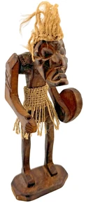 Vintage Primitive Hand Carved Tribal Man VooDoo Figure Statue North Carolina - Picture 1 of 5