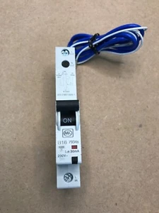 MK B16 16 Amp 7934s 30mA RCBO Type B 30mA (118) - Picture 1 of 2