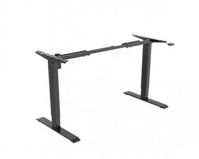 Schreibtisch höhenverstellbar mit Motor schwarz ergonomischer Steh-Arbeitsplatz