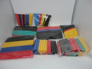Lote de 328 piezas de montaje de manga de cable envolvente retráctil aislado tubo reductor de calor - Imagen 1 de 12