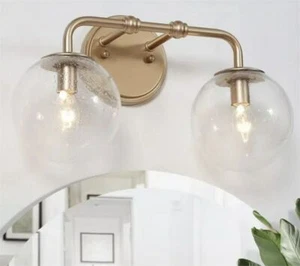 LNC HOME Elegent 2-light Bath Vanity Light in Antique Gold A04398 - Picture 1 of 1