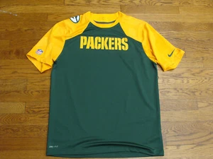 Camisa de rendimiento de manga corta de manga corta de los Green Bay Packers Nike NFL Onfield - Imagen 1 de 5