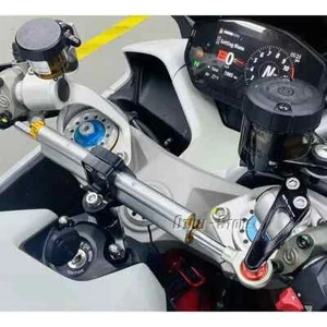 Ammortizzatore di sterzo argento con staffa per Ducati SuperSport 950 Supersport 939 2018- - Foto 1 di 6