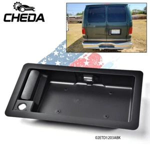 Rear Right Cargo Door Handle & License Plate Holder Fit For Ford E150 - E350 GP - Picture 1 of 12