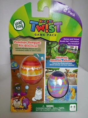 LeapFrog RockIt Twist Dual Game Pack: Penelope Penguin: Pet Detective and Animal - Image 1 of 2