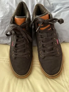 Levi’s Black Canvas High Ankle Sneakers - Picture 1 of 10
