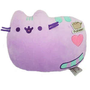 OFFIZIELLES Pusheen Katze super schläfrig lila exklusives Kissen Bett Sofa Plüschkissen - Bild 1 von 4