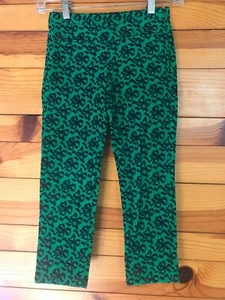 Crewcuts Green Corduroy Pants w/Bow Print EUC Girls Size 7 - Picture 1 of 2