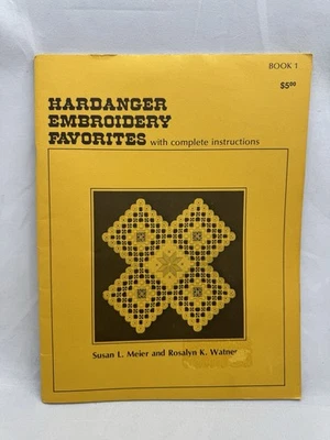 Hardanger Embroidery Favorites Book I Susan Meier Rosalyn Watnemo 1977 Pattern - Image 1 of 4