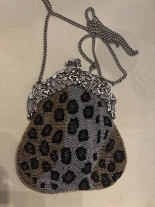 Vintage Leopard Beaded Bag - Imagen 1 de 2