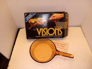 Vintage 1984 Visions Corning Rangetop or Microwave 7" / 18cm Skillet V-6 - NIB - Picture 1 of 4