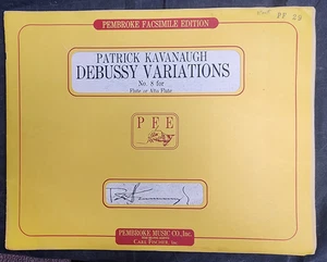 Patrick Kavanaugh Debussy Variationen Nr. 8 für Flöte oder Altflöte - Partitur - Bild 1 von 4