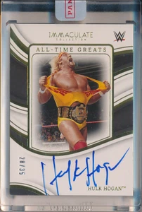 Panini Immaculate Collection 2023 WWE Hulk Hogan All-Time Greats Auto #28/35 - Imagen 1 de 2