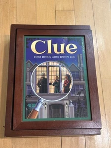 Clue Classic Vintage Game Collection Wooden Bookshelf Version New Unsealed - Picture 1 of 22