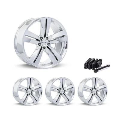 5x114.3 Set of 4 18" Rims Chrome Alloy Wheel fits 2002-05 Buick Park Avenue, OEQ - Image 1 of 4