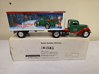 Ertl 1994 Christmas Tractor Trailer Bank - Image 1 of 3