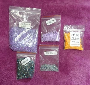 AB 158 161 208 210 310 318 741 DIAMOND ART Painting SQUARE DRILLS 8900 Gems Blue - Picture 1 of 3