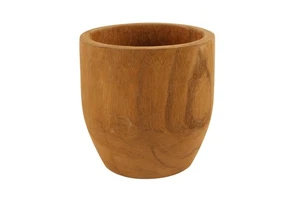Maine and Crawford Brown Planter Display Home/Garden Decor Kali 20cm Wooden Pot - Picture 1 of 1