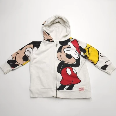 Толстовка с капюшоном Disney Baby Zara 18-24 месяцев Mickey Mouse белая для мальчиков девочек  - Изображение 1 из 4
