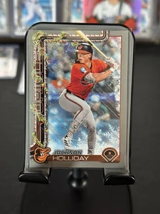 2025 Topps Holiday Jackson Holiday Silver Glitter #H188 Baltimore Orioles  - Imagen 1 de 2