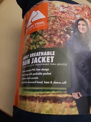 Ozark Trail Adult Unisex Breathable Rain Jacket - Size:XL/XXL - Image 1 of 4