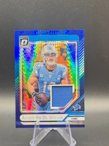 2024 Donruss Optic - Amon-RA St.Brown 'Threads Blue Hyper' - #DTB-ASB - Picture 1 of 2