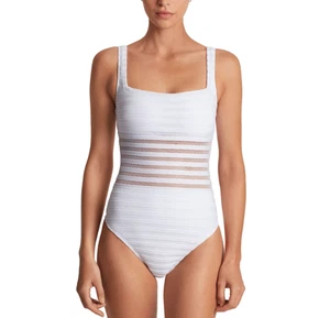 Traje de baño Lauren Ralph Lauren cuello cuadrado de una pieza $170 talla 12 # UB10 524 NUEVO - Imagen 1 de 6