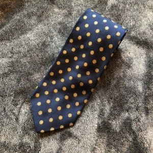 Corbata Brooks Brothers Makers 100 % seda italiana azul marino con flores hecha en EE. UU. - Imagen 1 de 7