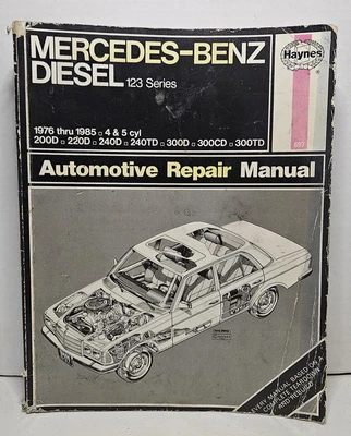 Haynes Mercedes Benz Diesel 123 Repair Manual 1976 Thru 1985 Used Good Condition - Image 1 of 4
