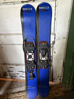 Cuchillas de nieve Canon (mini esquís) con fijaciones - apenas usadas excelente estado Foto 1 de 4