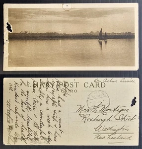 1916 New Zealand OAS Postcard-Nile Sundown cd New Zealand Military - Picture 1 of 3