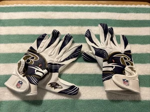 Guantes receptores anchos de fútbol americano juvenil Franklin Baltimore Ravens talla M/L - Imagen 1 de 5
