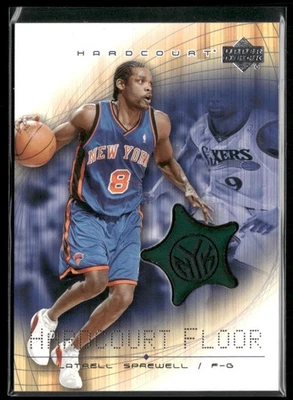 Latrell Sprewell 2003-04 Upper Deck Hardcourt #LS-F MEM Hardcourt Floor Knicks - Image 1 of 2