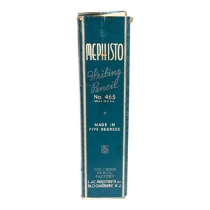 VTG MEPHISTO Box 465-2A PENCILS 5 Unsharpened Pencils, Koh-l-noor Super Resin - Picture 1 of 6