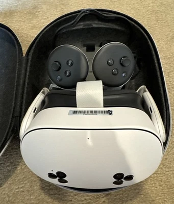 Meta Quest 3S 3 S 128GB Virtual Reality White VR Headsets Complete With Case - Image 1 of 4