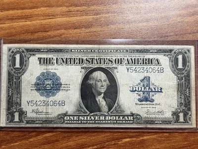 1923 $1 One Dollar Silver Certificate Nice Large Size Currency Note Y54234064B - Image 1 of 4