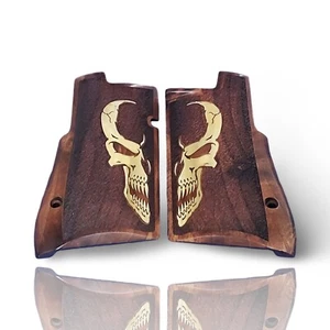 Luxus exotische Holzgriffe für Desert Eagle - kräftige Messing-Inlay Designs - Bild 1 von 8