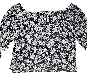 Lauren Ralph Lauren Blumen Top Gr. 2XL Off Shoulder Hawaii Print - Bild 1 von 8