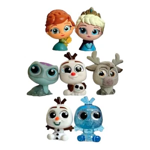 Disney Doorables - Lot Of 7 FROZEN CHARACTERS: Elsa Anna Fire Spirit Olaf Sven + - Picture 1 of 2