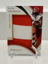 2022 Immaculate Nick Chubb Standard 2 color patch /10