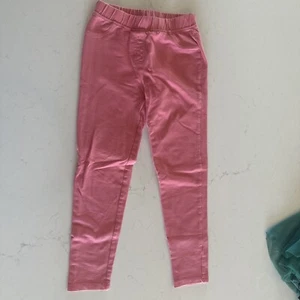 Hanna Andersson Girls Size 140 Size 8 Pink Stretch Cotton Pants - Picture 1 of 3