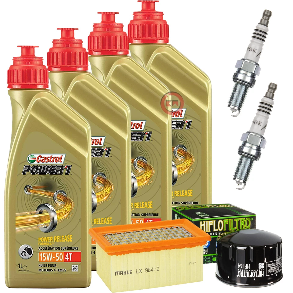 TAGLIANDO OLIO CASTROL 15W50 + FILTRO OLIO ARIA CANDELE BMW R 1200 GS 2004/2009 - Imagen 1 de 4