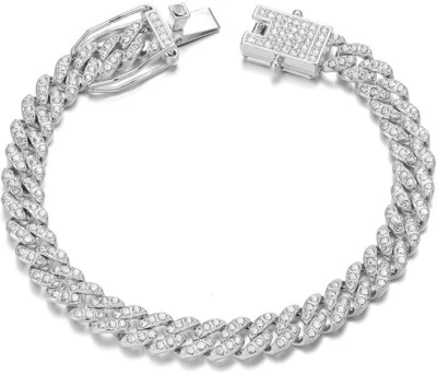 Pulsera de eslabones cubanos Iced Out para hombre Foto 1 de 4