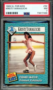 1989 SI/Sports Illustrated For Kids #92 KRISTI YAMAGUCHI RC Olympic Gold PSA 7 - Foto 1 di 2